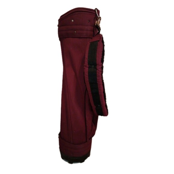 Wilson Staff Professional Golf Club Bag - 3 Slots, Vintage? Maroon Red USA - Picture 3 of 10